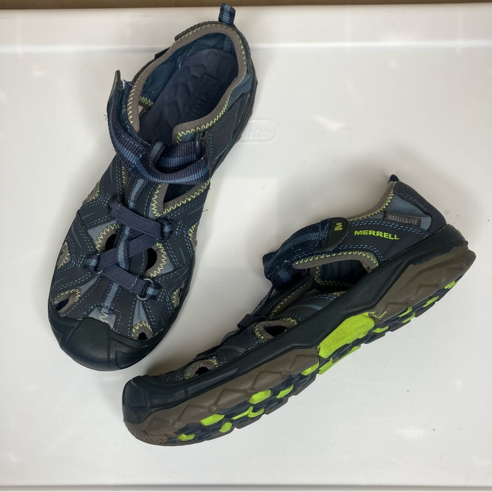 Merrill Hydro Hiker Sandal Blue Green Size 6